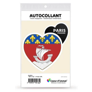 Sticker autocollant Coeur J'aime Paris - Blason - Picture 1 of 6