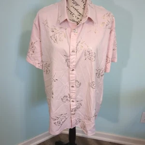 Abito ZEROYAA uomo hipster oro rosa stampato slim fit manica corta abbottonato x - Foto 1 di 5