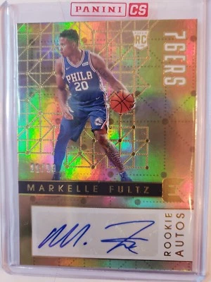 2017-18 PANINI ESSENTIALS MARKELLE FULTZ ROOKIE AUTO #'D 21/99 - Image 1 of 3