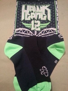 Seattle Seahawks 12th man "Hawk Gang" socks (Mens, LG, Navyl) - Picture 1 of 4
