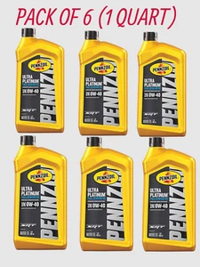 Pennzoil Ultra Platinum Full Synthetic 0W-40 Motor Oil, 1 Quart (6 Pack) - Picture 1 of 8