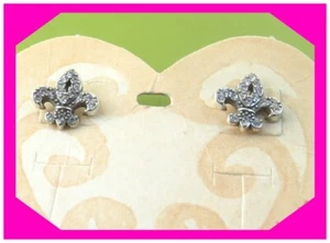 BRIGHTON FLEUR Silber Mini Ohrhänger Preloved - Bild 1 von 2