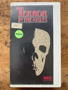 TERROR IN THE AISLES - CLASSIC Horror Film VHS MCA Home Video RARE - Picture 1 of 3