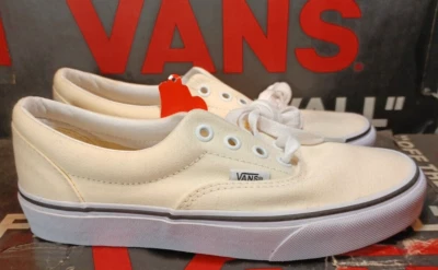 Vans masculino 4.5/feminino 6 autêntico creme/branco verdadeiro - Imagem 1 de 4