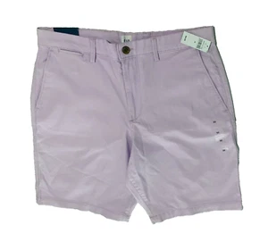 GAP mens chino shorts size W33 mauve straight leg cotton zip NEW WITH TAGS - Picture 1 of 4