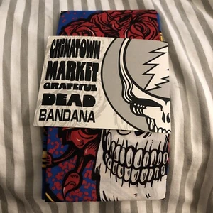 Chinatown Market x Greatful Dead Border Bandana Cotton Custom Design - Picture 1 of 2