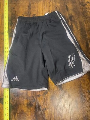 犹他爵士短裤阿迪达斯短裤 ~ NBA ~ 青少年小号 — 第 1/3 张图片