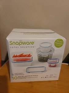 Snapware Total Solution 10-Pc Plastic Food Storage Containers Set with Lids - Picture 1 of 4