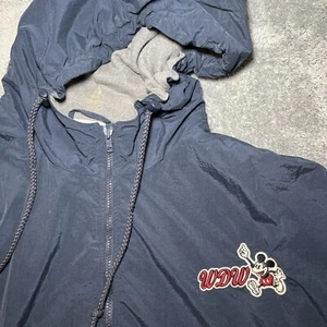 VTG Walt Disney World 71 Embroidered Zip Up Jacket Unisex Rain Coat SZ 3XL - Picture 1 of 15