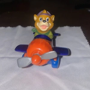 Disney Talespin Kit’s Racing Plane Bear In Die Cast Flugzeug 1989 McDonald’s - Bild 1 von 6