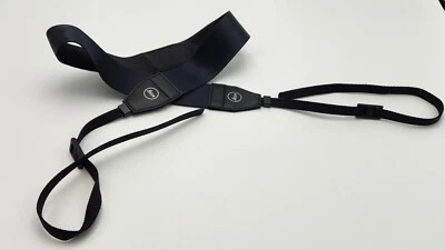 Almohadilla de agarre de cuero negra genuina OEM Leica y correa de nailon para el cuello para cámara *Leer* Foto 1 de 4
