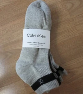 Pack de 3 cojines Calvin Klein para hombre talla única corte cuarto gris nuevos en bolsa - Imagen 1 de 4