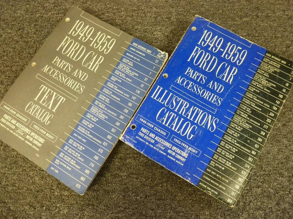 Ford Customline 1954-1956 catálogo de piezas manual sedán cupé camioneta 1955 Foto 1 de 1