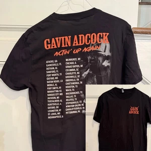 SALE 30% - Gavin Adcock 2025 Actin Up Again (Again) Tour Shirt All Size All Size - Picture 1 of 5