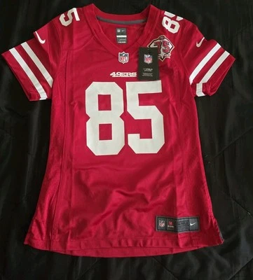 Женская красная футболка Nike On Field San Francisco 49ers Vernon Davis No85 размер средний - Изображение 1 из 3