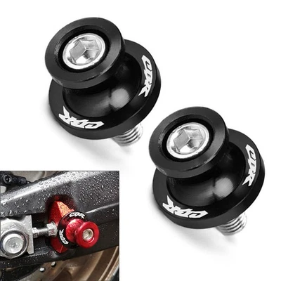 Ajuste para HONDA CBR Negro Motocicleta Brazo Columpio Carretes Deslizante Soporte Tornillo 8MM Rosca Foto 1 de 4