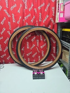Baldys 27.5 x 2.25 Mountain Bike Classic Brown Wall Off Road TYREs  And TUBEs - Picture 1 of 9