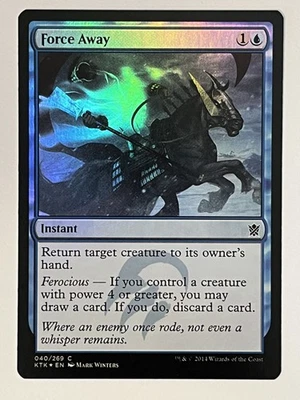 Force Away Khans of Tarkir Foil MTG NM - Image 1 of 2