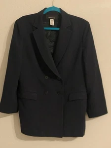 Mujer Jones New York Doble Pecho Abrigo Deportivo Azul Talla 14 Clásico Náutico - Imagen 1 de 14