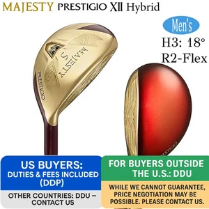 MAJESTY Prestigio XII 12 Hybrid H3 18° R2-Flex LV750 Graphite w/Headcover - Picture 1 of 8