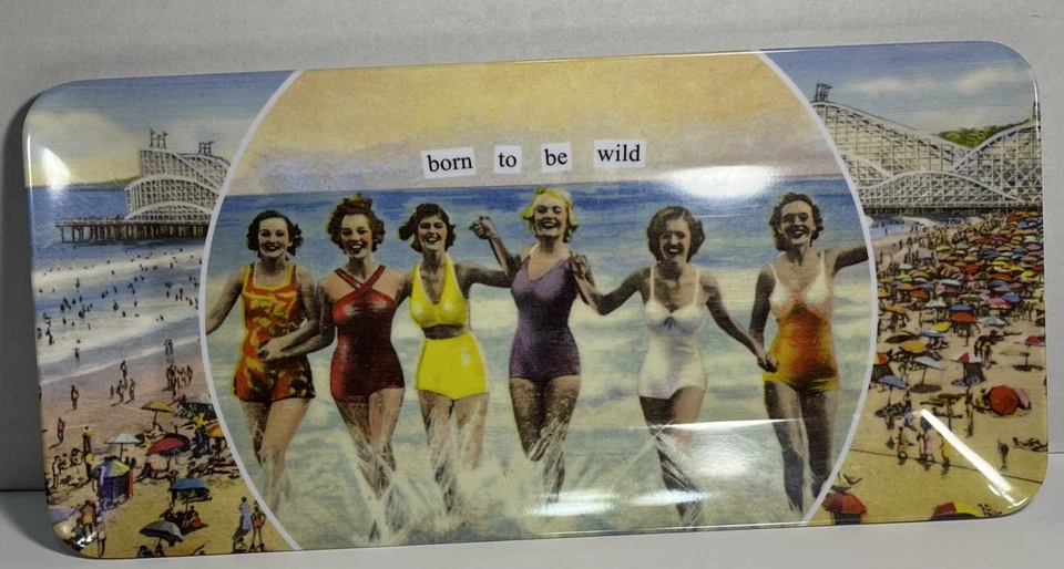 Anne Taintor Melamine Hostess Serving Tray “Born To Be Wild” Girlfriends - Image 1 of 4