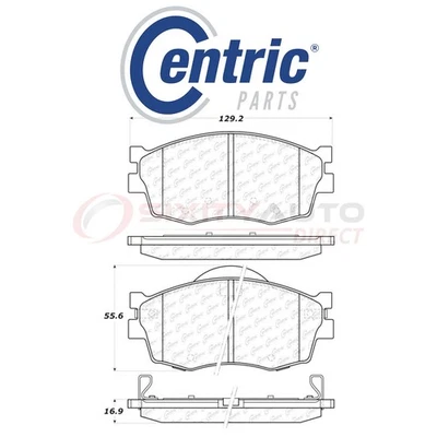 Centric Posi Quiet Disc Brake Pads w Shims for 2006-2011 Kia Rio5 1.6L L4 - te Foto 1 de 4