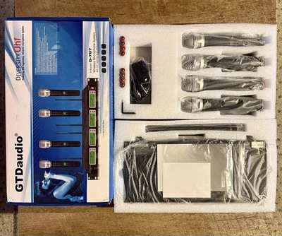 GTDaudio | G-787 | 4 UHF Adjustable Channel Wireless Microphone System | 450ft - Image 1 of 4