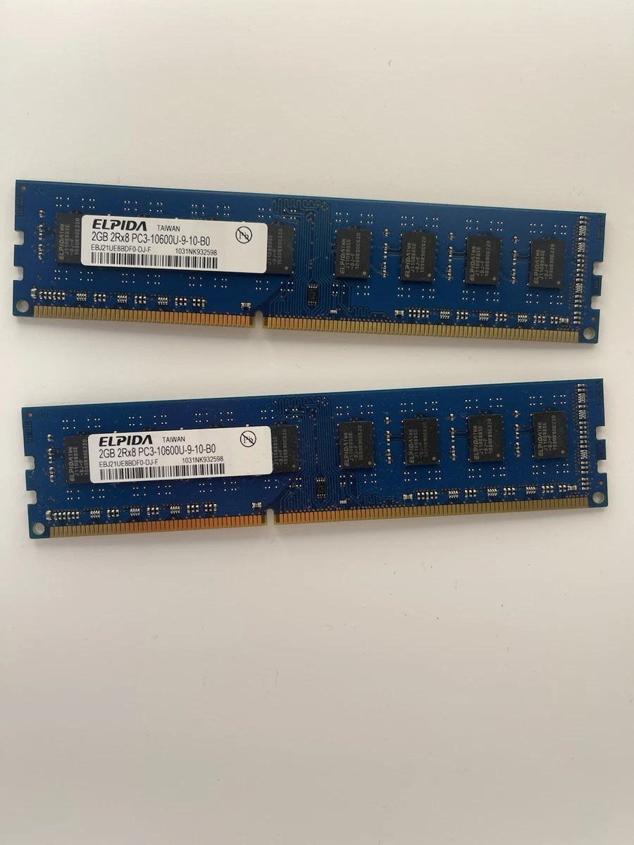 8GB Kit (2x4GB) DDR3 1333MHz PC3 10600 10600U Unbuffered Non-ECC 1.5V CL9 2Rx8 Dual Rank 240 Pin UDIMM Memoria De Escritorio - Foto 4