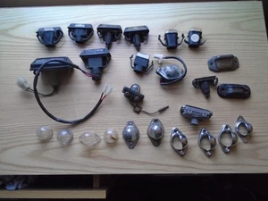 Job lot mixed vintage number plate lights, Shed find - Picture 1 of 14