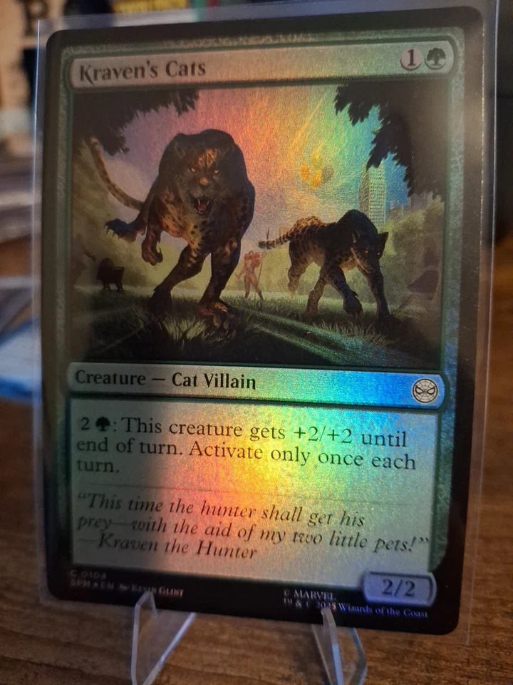 MTG - Kraven's Cats (Foil) - 0104 - Marvel's Spider-Man - NM/M - English - Image 1 of 1