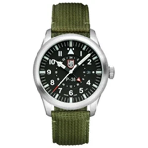 Reloj para hombre Luminox P-38 Lightning cuarzo esfera negra correa verde XA.IE21 - Imagen 1 de 1