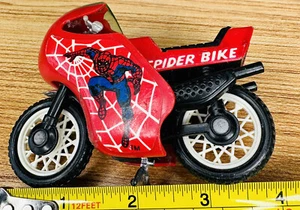 SPIDERMAN SPIDER BIKE Vintage 1980’s BUDDY L Marvel Comics Spider-Man - Picture 1 of 9