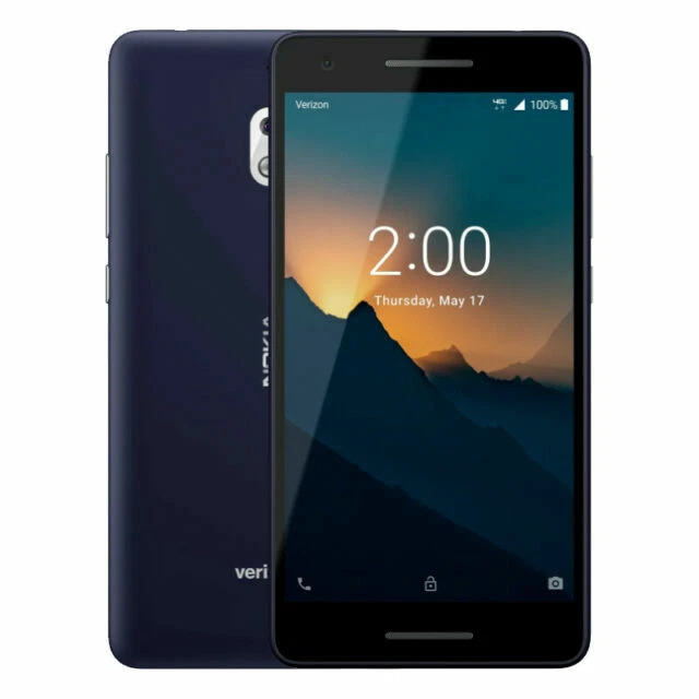 BRAND NEW Nokia 2 - 8GB - Blue, Silver (Verizon) (Single Sim) - Image 1 of 1