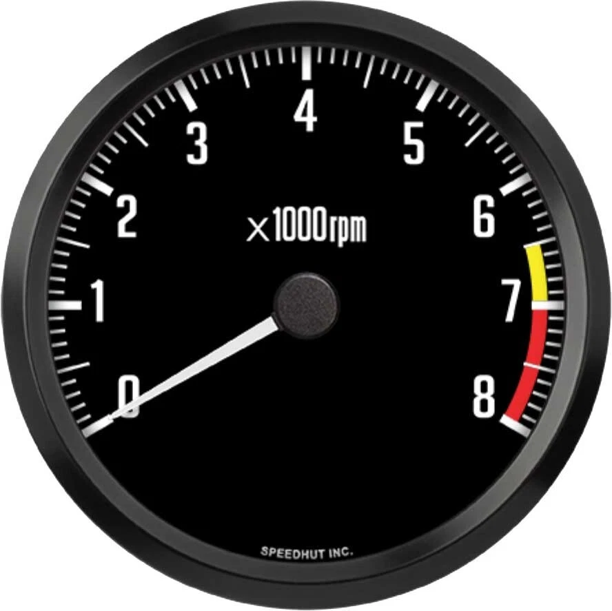 Speedhut 4-1/2" Classic Tachometer 8K RPM - JDM Datsun Z Design - Image 1 of 4