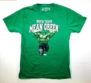 T-shirt maglietta MARVEL North Texas verde medio HULK fan taglia media M - Foto 1 di 3