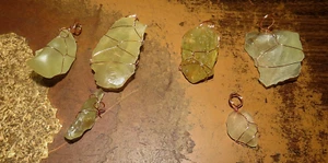 Libyan Desert Glass Meteorite Tektite impact  PRICE IS FOR ONE PIECE PENDANT - Picture 1 of 2