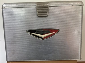 Vintage Poloron Thermaster Mid Century Atomic Age Aluminum Ice Chest Beer Cooler - Picture 1 of 10