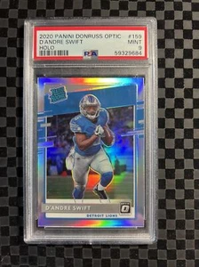 2020 Panini Donruss Optic Football Holo Prizm #159 D'Andre Swift RC Lions PSA 9 - Picture 1 of 2