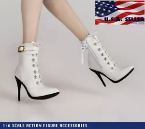 1/6 Zipper Boots HOLLOW For 12" TBLeague PHICEN Hot Toys Female Figure ❶USA❶ - Picture 1 of 2