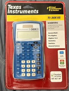 NEW!!! Texas Instruments TI-30XIIS FUNDAMENTAL Scientific Calculator - Sky Blue - Picture 1 of 2