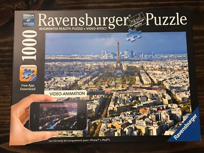 Ravensburger “Over Rooftops Of Paris” 1000 Piece Jigsaw Puzzle COMPLETE - Image 1 of 4