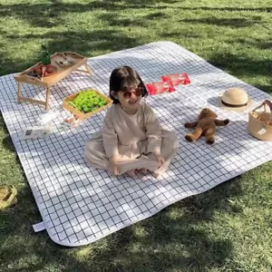 Extra Large Picnic Blanket Outdoor Beach Blankets (White, 80x80 in) - Picture 1 of 8