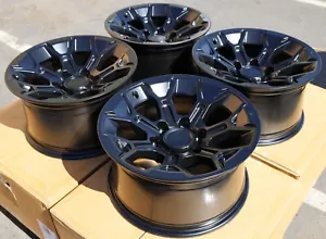 17x9 ET0 6x5.5 6x139.7 OFF ROAD RIMS BLACK FIT TOYOTA TACOMA 4RUNNER GX460 - Picture 1 of 6