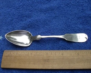 Unusual Marks! OHIO / Philadelphia Coin Silver TEASPOON-J.J. BANGS-Chillicothe - Picture 1 of 5