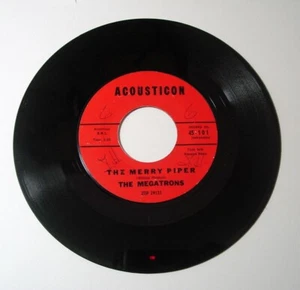 45 RPM THE MEGATRONS The Merry Piper b/w Velvet Waters ACOUSTICON 1959 Jazz VG+ - Picture 1 of 3