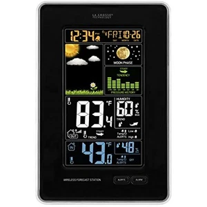 LaCrosse 308-1425 Wireless Color Digital Weather Forecast Station & Atomic Clock - Picture 1 of 5