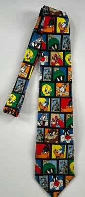 Винтажная коллекция марок 1997 Looney Tunes галстук жуки кролик Tweety птица Taz - Изображение 1 из 4