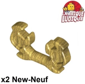 Lego 2x Minifig headgear Helmet Ninja Horn Elaborate bois renne cerf gold 11437 - Picture 1 of 1