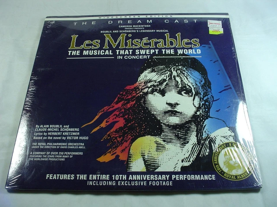 Les Miserables 10th Anniversary -  Laserdisc - Sealed New -  - Image 1 of 1