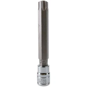 Toma de broca de seguridad T60 3/8" extra larga 110 mm a prueba de manipulaciones Torx estrella - Imagen 1 de 3